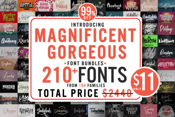 Download Magnificent Gorgeous Fonts Bundle - Font Collection