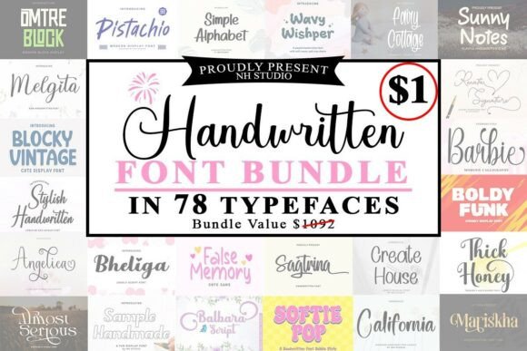 Download Handwritten Font Bundle - Font Collection