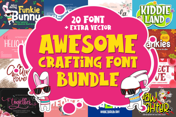 Download Awesome Crafting Font Bundle - Font Collection