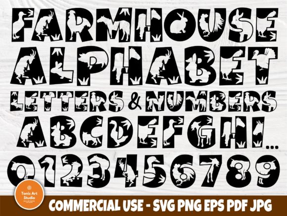 Download Animal Alphabet, Farmhouse Font&nbsp;&nbsp; - Font Collection
