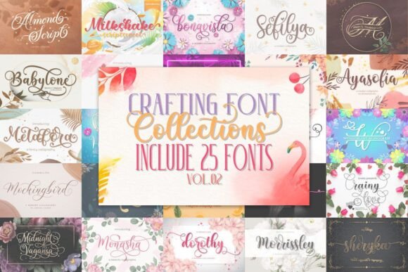 Download Crafting Font Bundle Vol.02 - Font Collection