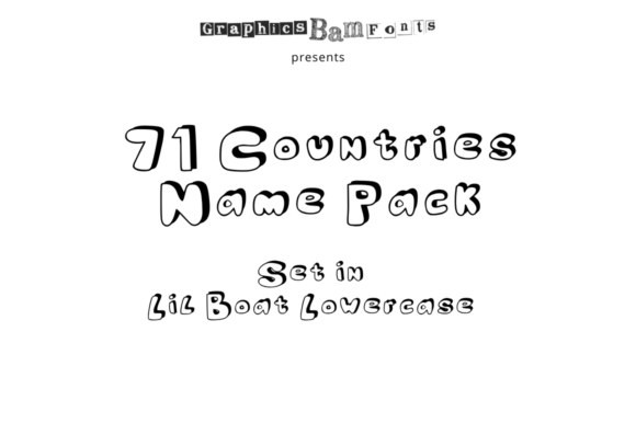 Download Top 71 Cities Set in Lil Boat Bold Font - Font Collection