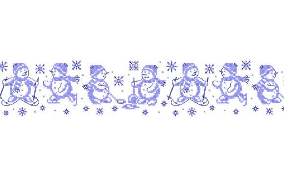 Download Christmas Embroidery Design. Border. - Design Collection