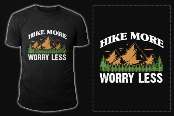 Download Hiking Typography Vector T Shirt Design - Design Collection