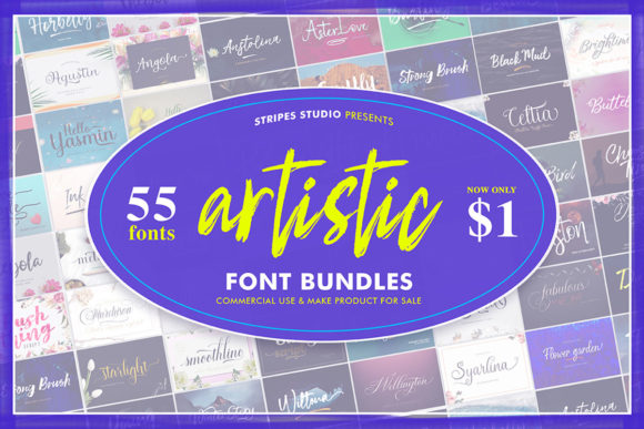 Download Artistic Font Bundles - Font Collection