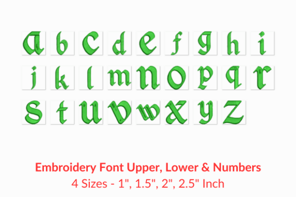 Download Gorgeous Fonts Embroidery Design - Design Collection