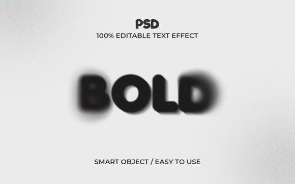 Download Bold Font Editable PSD Text Effect Style - Font Collection