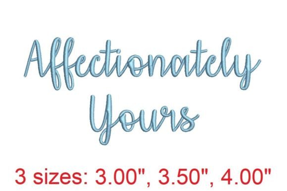 Download Affectionately Yours Embroidery Font - Font Collection