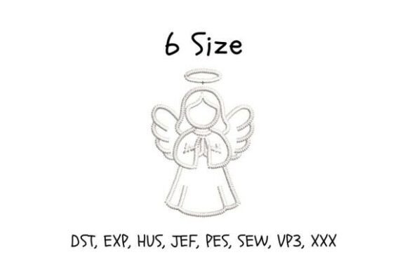 Download Angel Christmas Embroidery Design - Design Collection