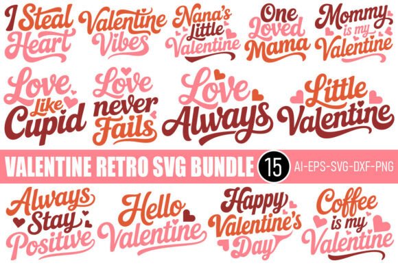 Download Valentine's SVG Design Bundle - Design Collection