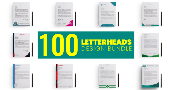 Download Letterheads Templates Design Bundle - Design Collection
