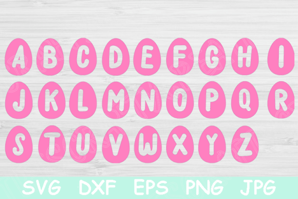 Download Easter Egg Svg Font Cut Files for Cricut - Font Collection