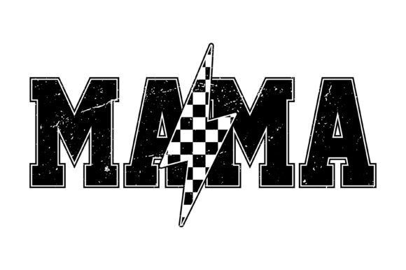 Download Mama Lightning Bolt Checker Design - Design Collection