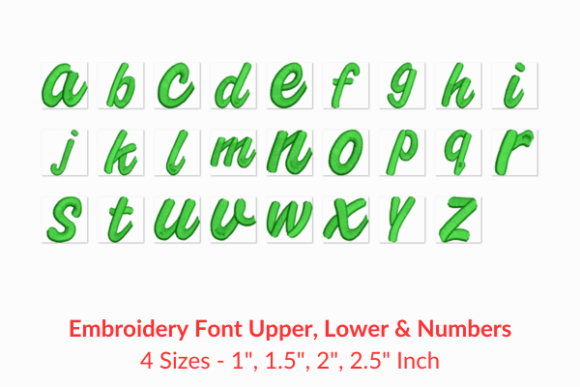 Download Book Script Fonts Embroidery Design - Design Collection