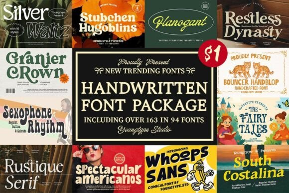 Download Handwritten Font Package - Font Collection