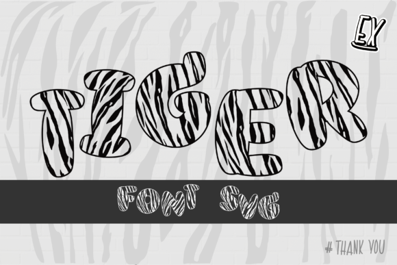 Download Tiger Black Font Svg - Font Collection