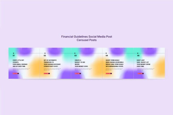 Download Colorful Financial Advice Social Kit - Social Collection