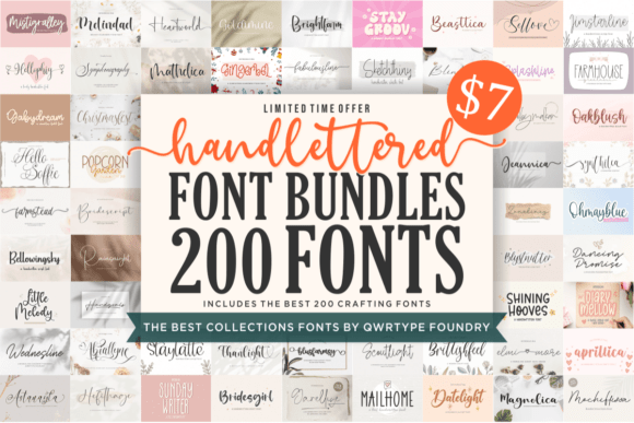 Download Hand Lettered Font Bundle - Font Collection