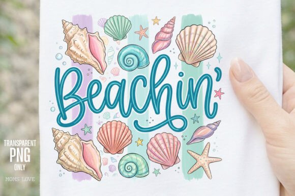 Download Beachin' Seashell Summer PNG Design - Design Collection