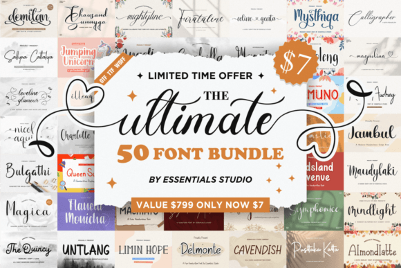 Download The Ultimate Crafting Font Bundle - Font Collection