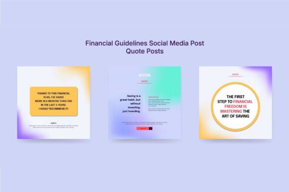 Download Colorful Financial Advice Social Kit - Social Collection