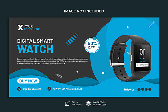 Download Watch Product Social Web Banner Design - Design Collection