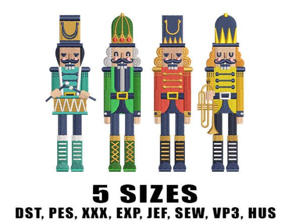 Download Nutcracker Christmas Embroidery Design - Design Collection
